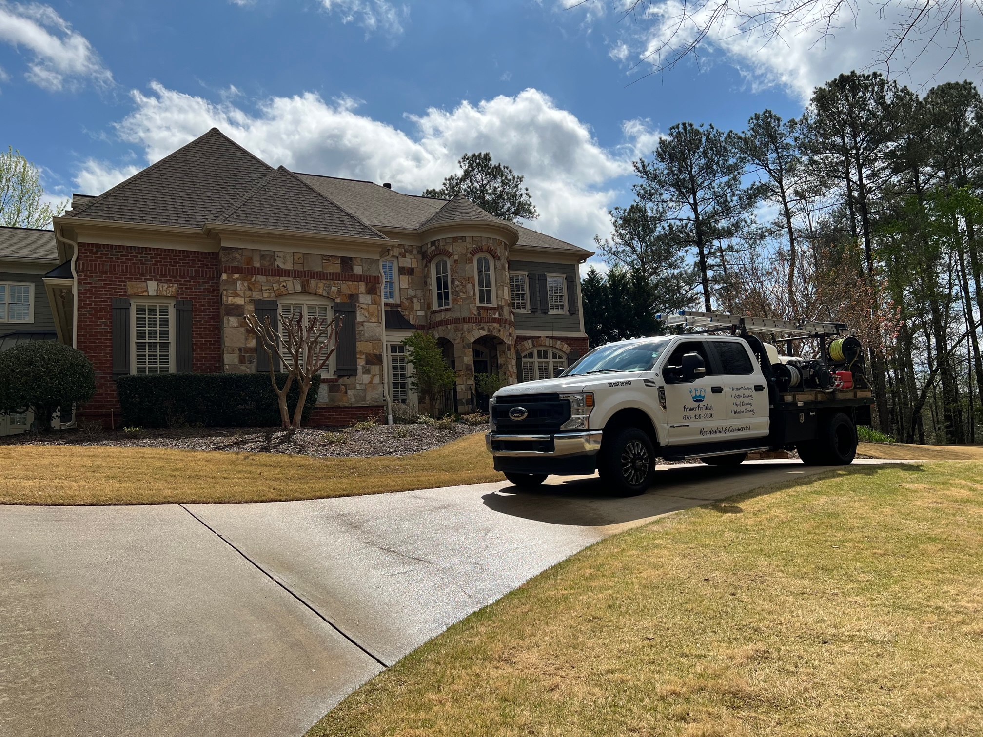 Premier Pro Wash exterior cleaning project in North Georgia
