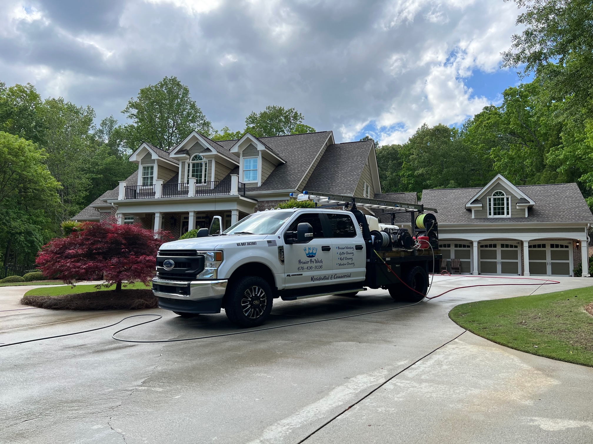 Premier Pro Wash exterior cleaning project in North Georgia