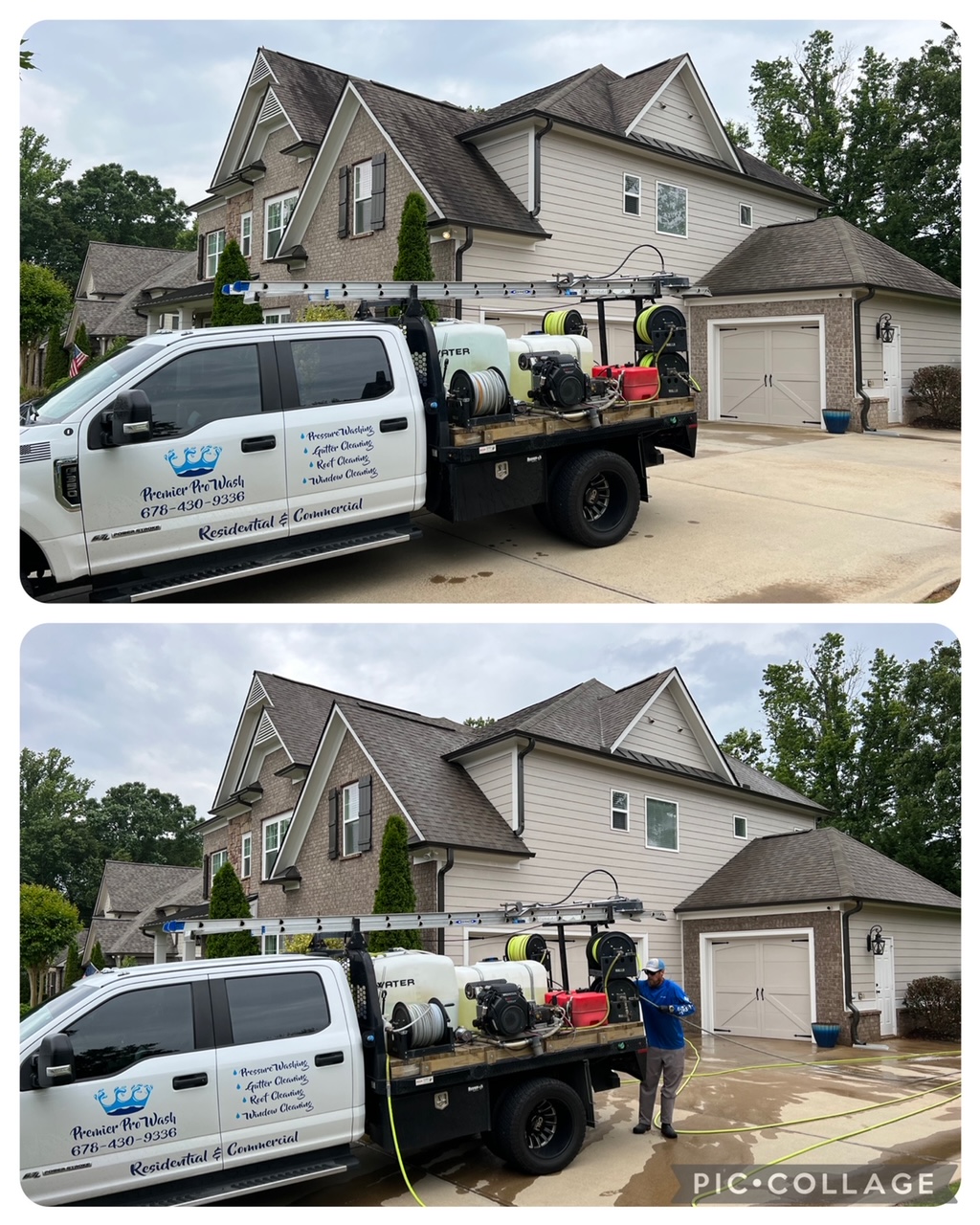 Premier Pro Wash exterior cleaning project in North Georgia